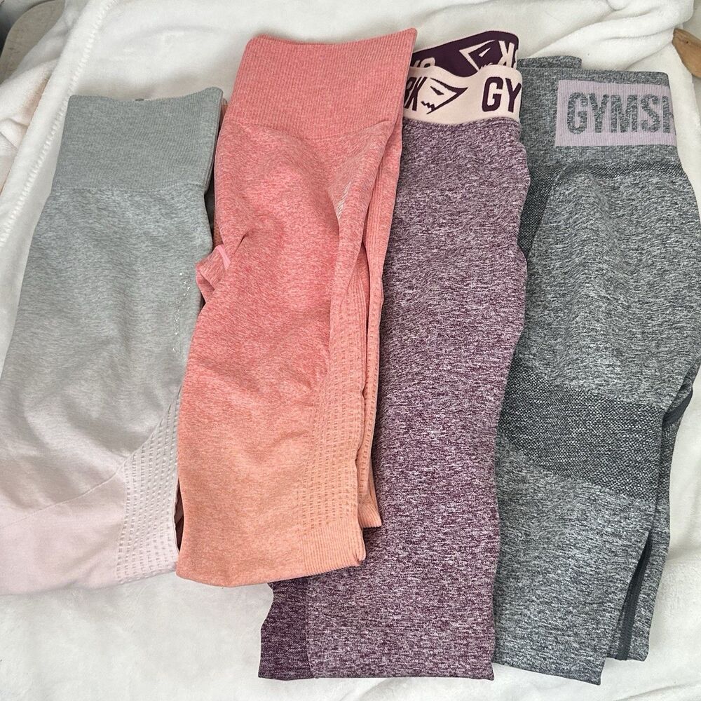 Gymshark Leggings Bundle 4 Flex Ombre Seamless S XS Gym Girl Activewear